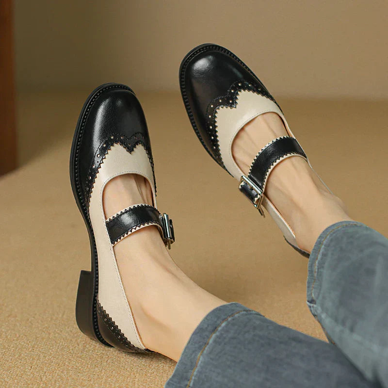 Miana Real Leather Mary Janes