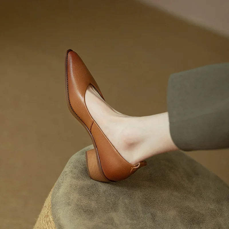 Classic Comfort Real Leather Pumps