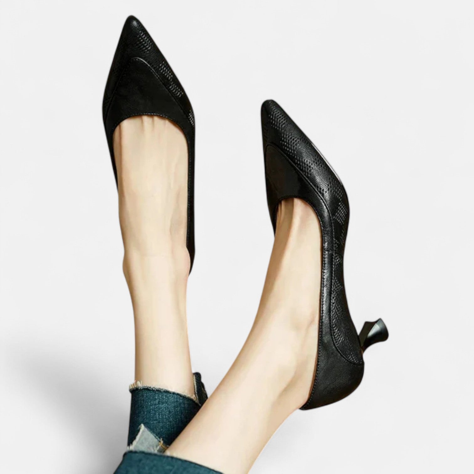Refined Real Leather Heels