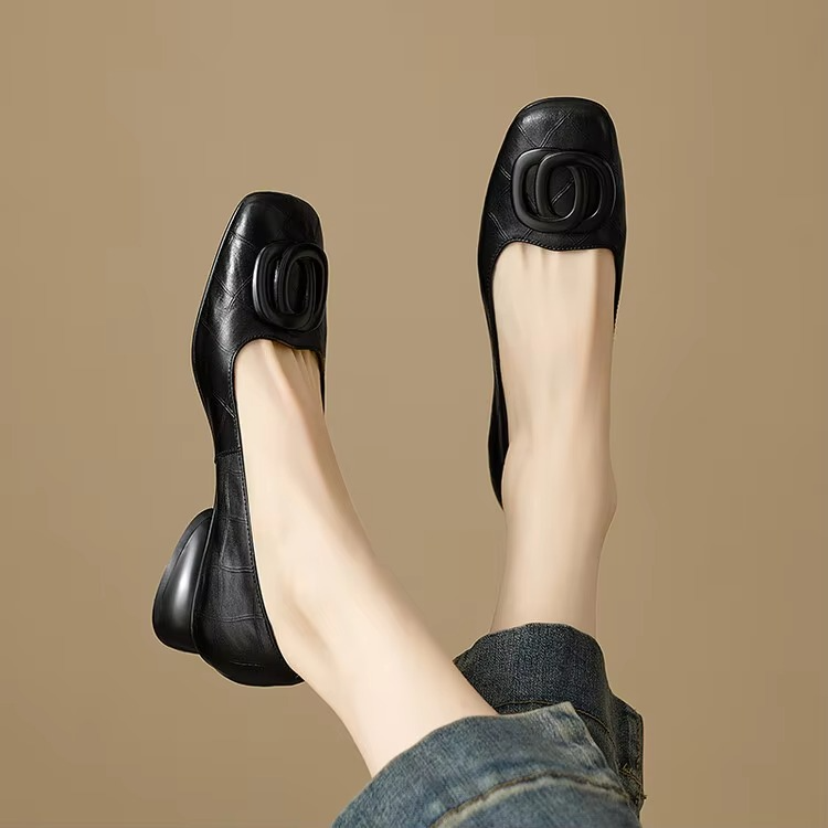 Opium Leather Ballerinas