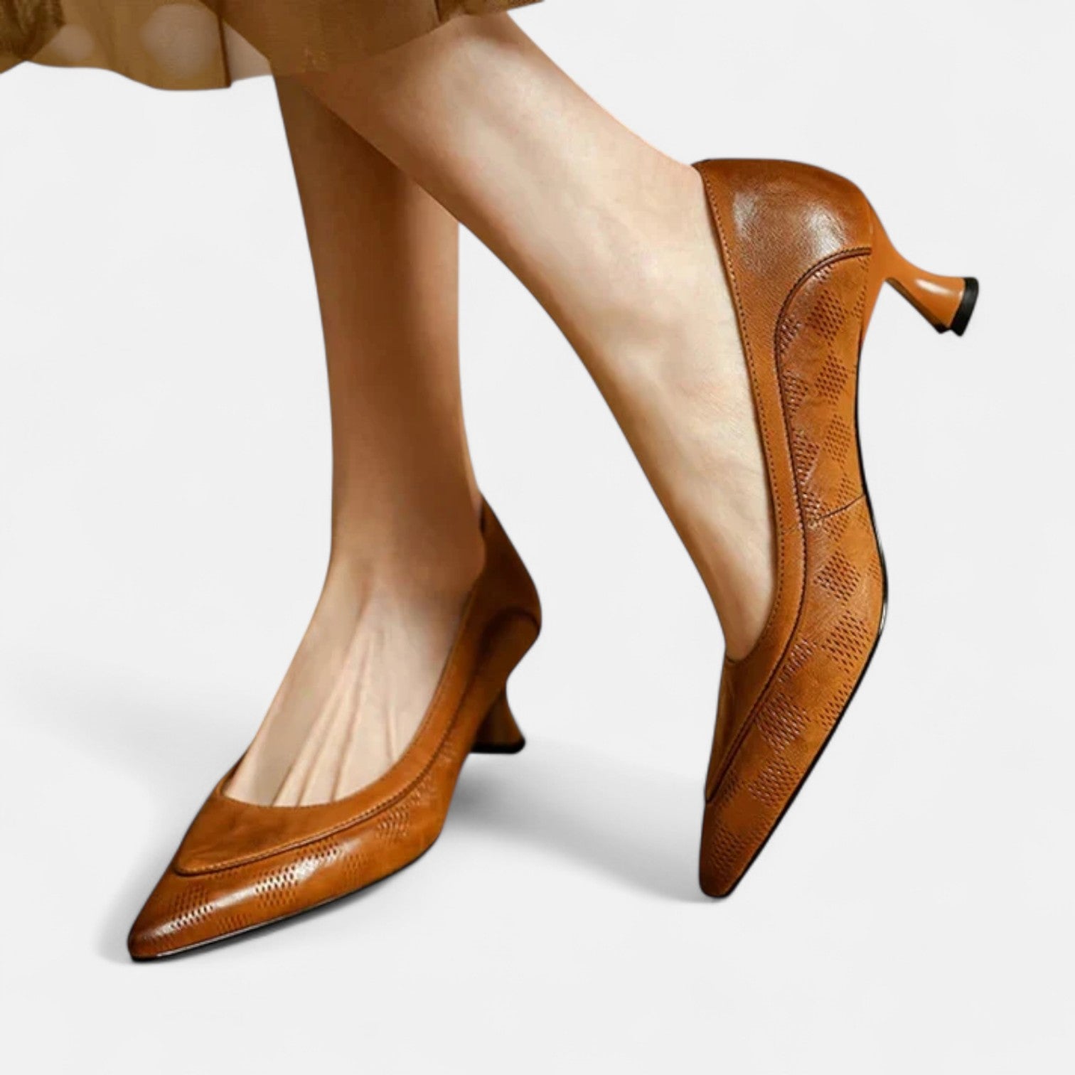 Refined Real Leather Heels
