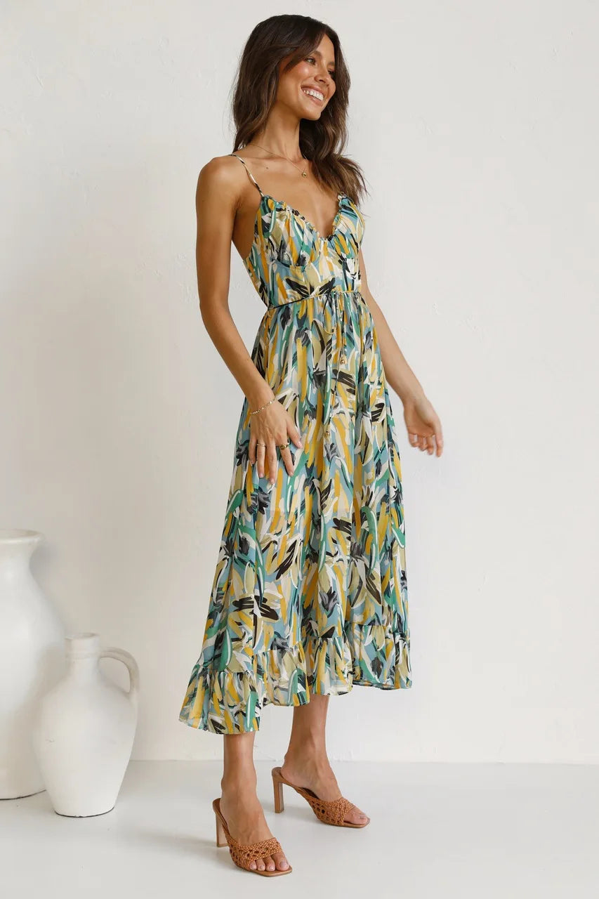 GABRIELLA | Printed Summer Dress with Fresh Comfort and Sunny Style for Free Days