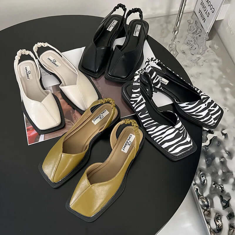 Slip-On Real Leather Flats