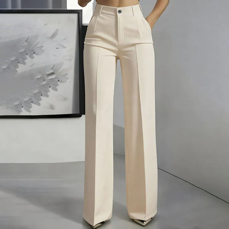 ELINORA | Chic high-waisted trousers with a flattering fit for work and elegant moments
