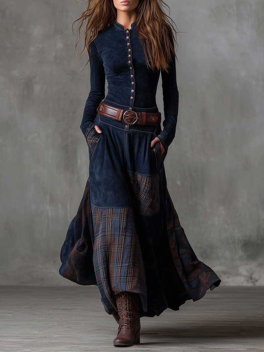 LEONORA™ | Long vintage dress with a flattering fit and timeless boho look (Includes Belt)
