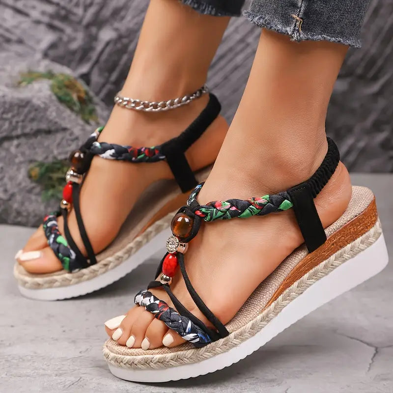 SANNE | Comfortable Low-Heeled Sandals for Every Summer Occasion