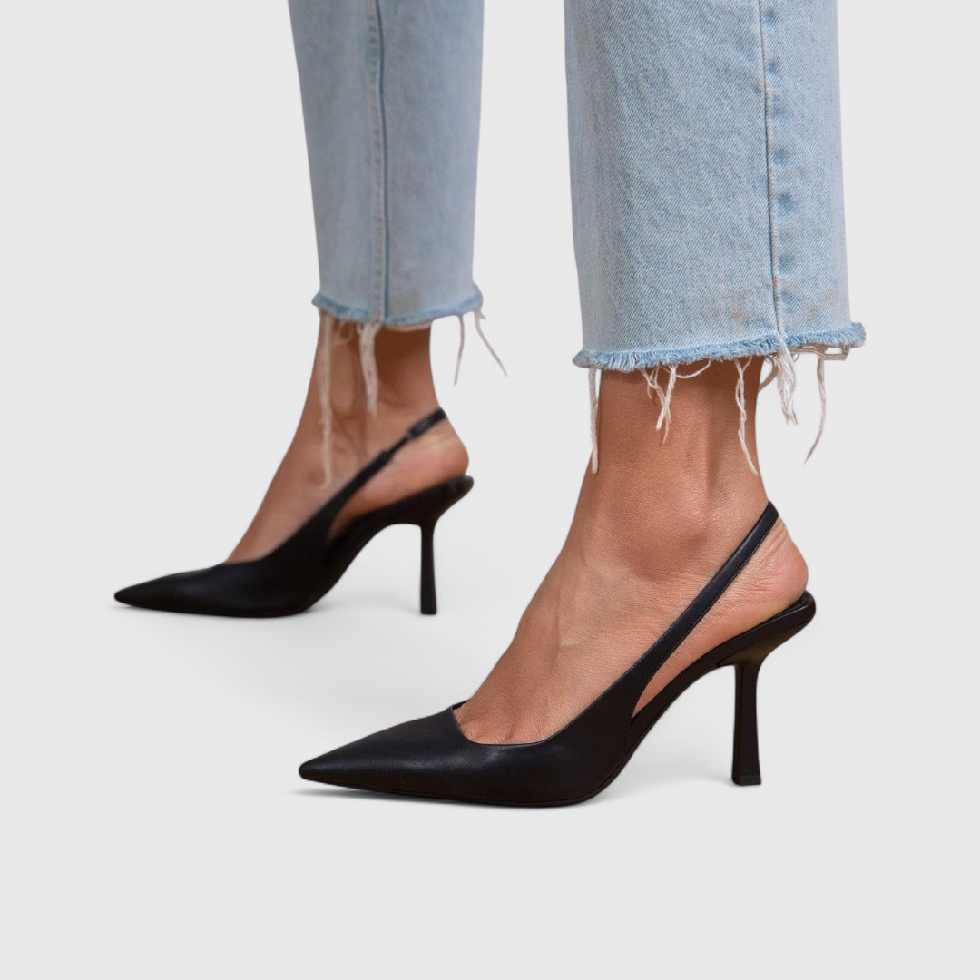 Feminine Orthopedic Real Leather Heels