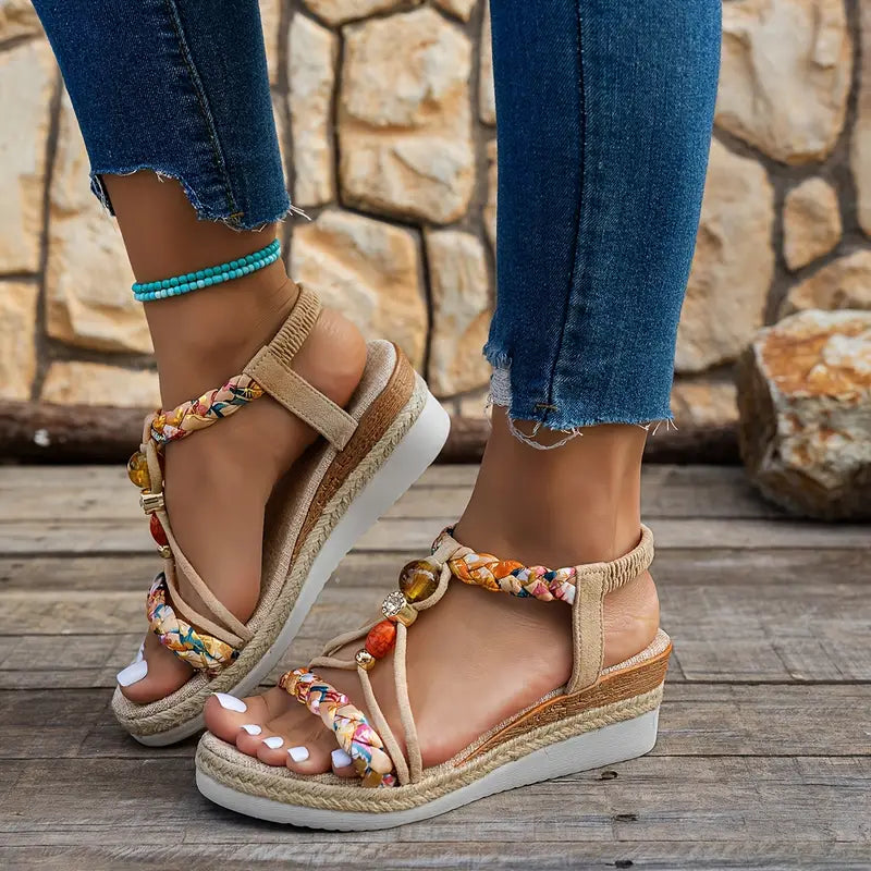 SANNE | Comfortable Low-Heeled Sandals for Every Summer Occasion