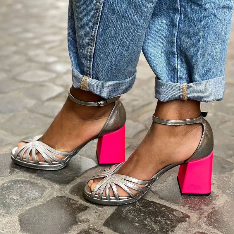 Marcella™ | Shiny Heeled Sandals