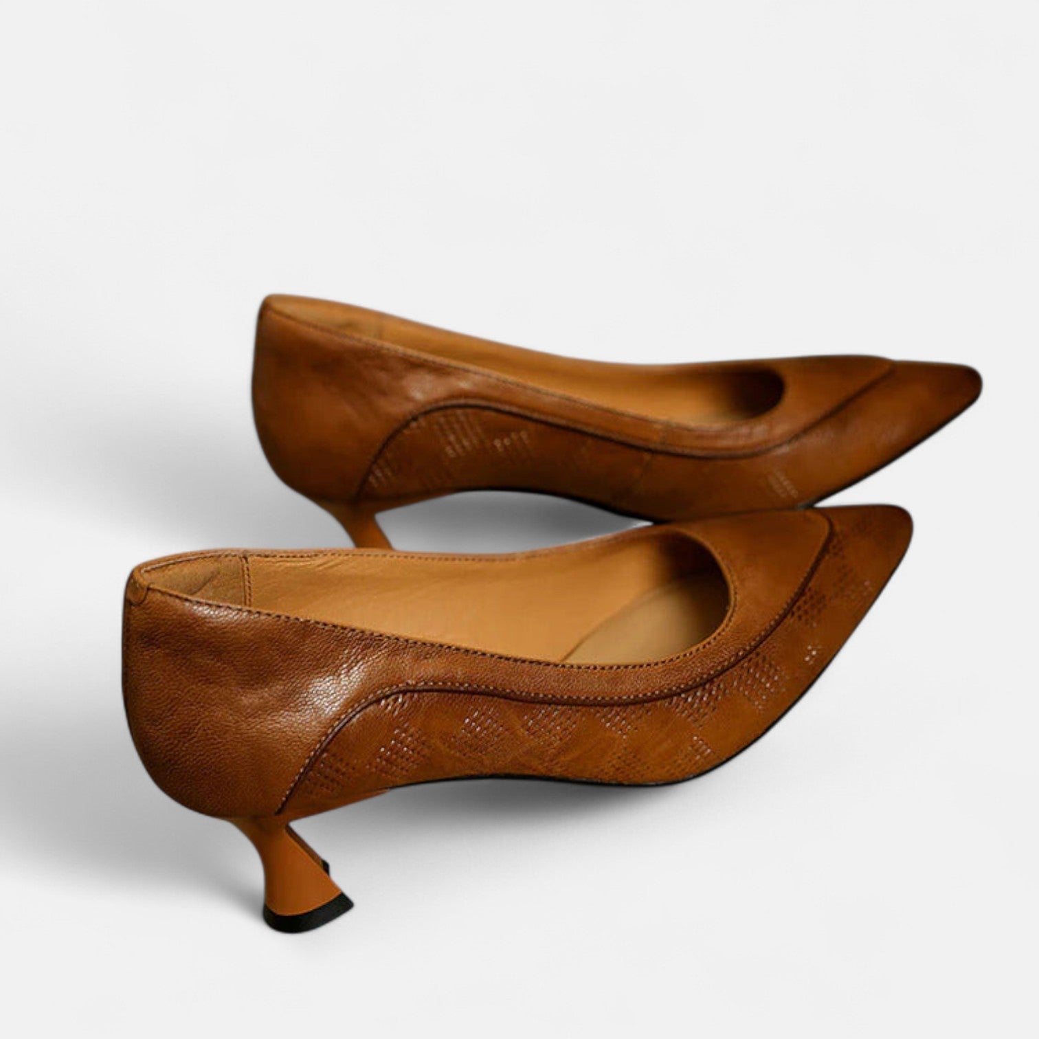 Refined Real Leather Heels