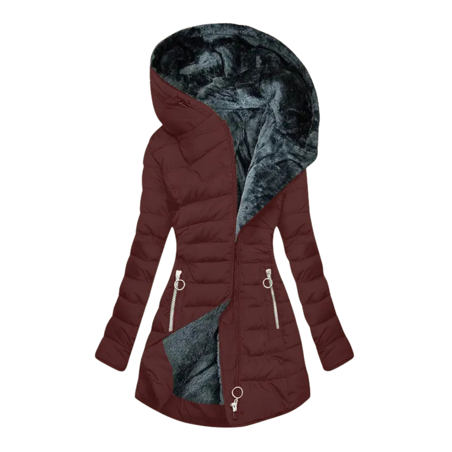 Giulia | Long Winter Coat with Thermal Protection and Elegant Daily Style
