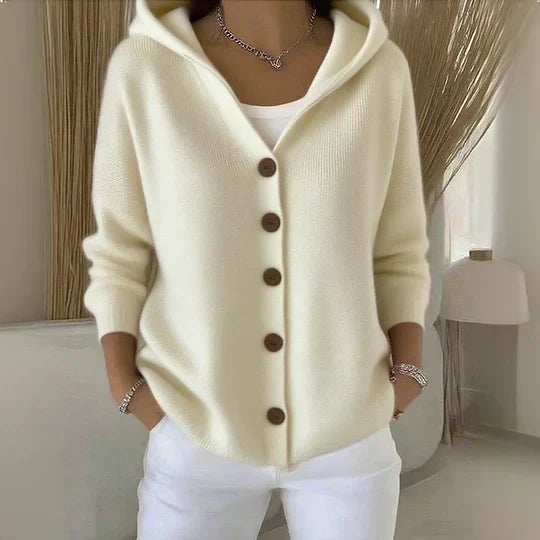 Zoé - Soft Knit Cardigan with Hood