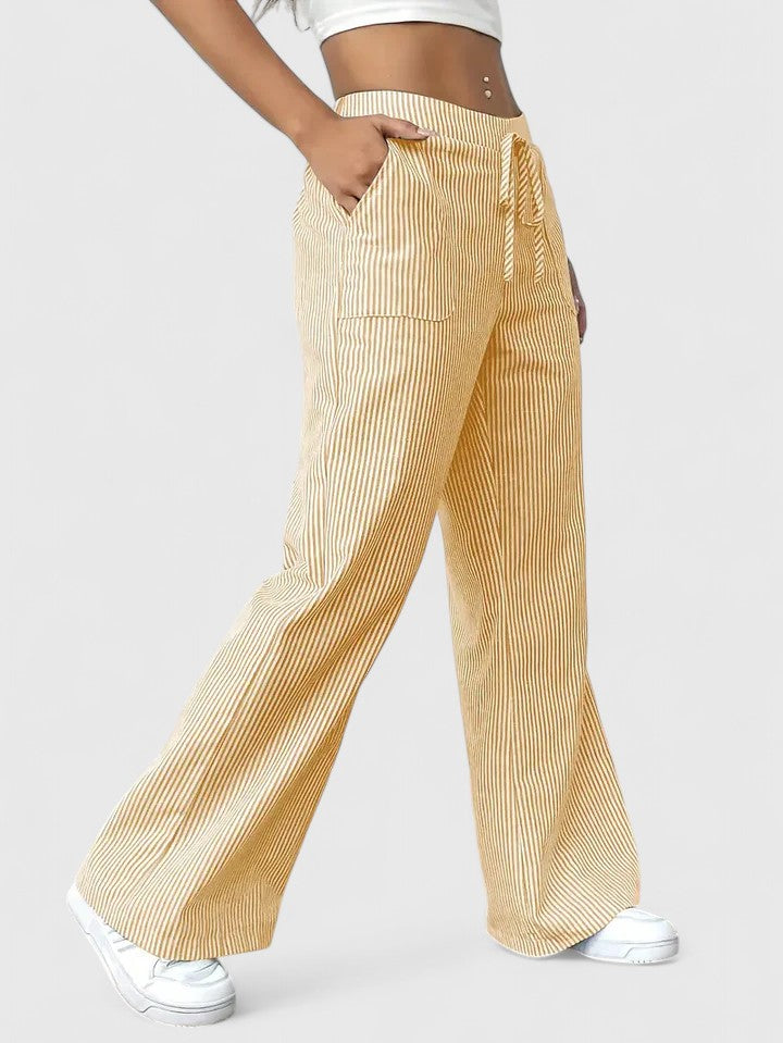 Dominique | Spacious and comfortable pants with elegant details