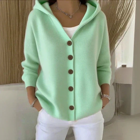 Zoé - Soft Knit Cardigan with Hood