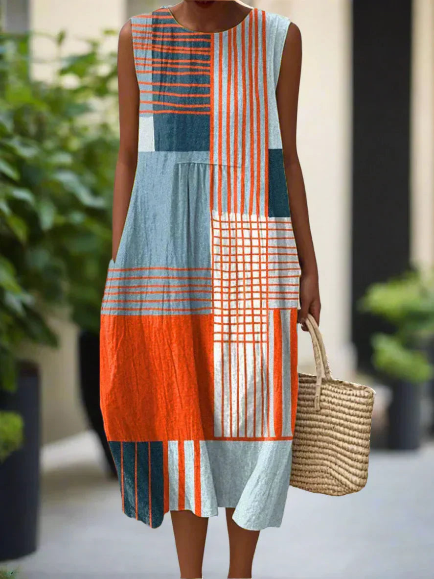 SABRINA | Elegant Midi Dress with Discreet Comfort and Timeless Style for Every Day