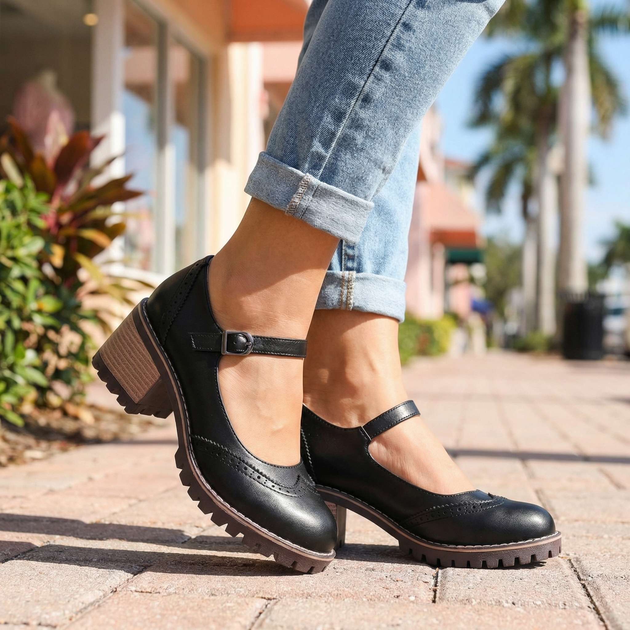Vintage Heels with Strap