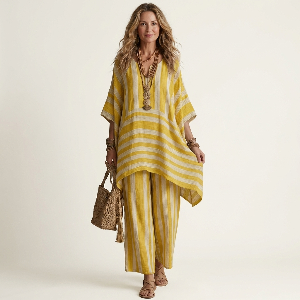 Kiara | Two-Piece Striped Set