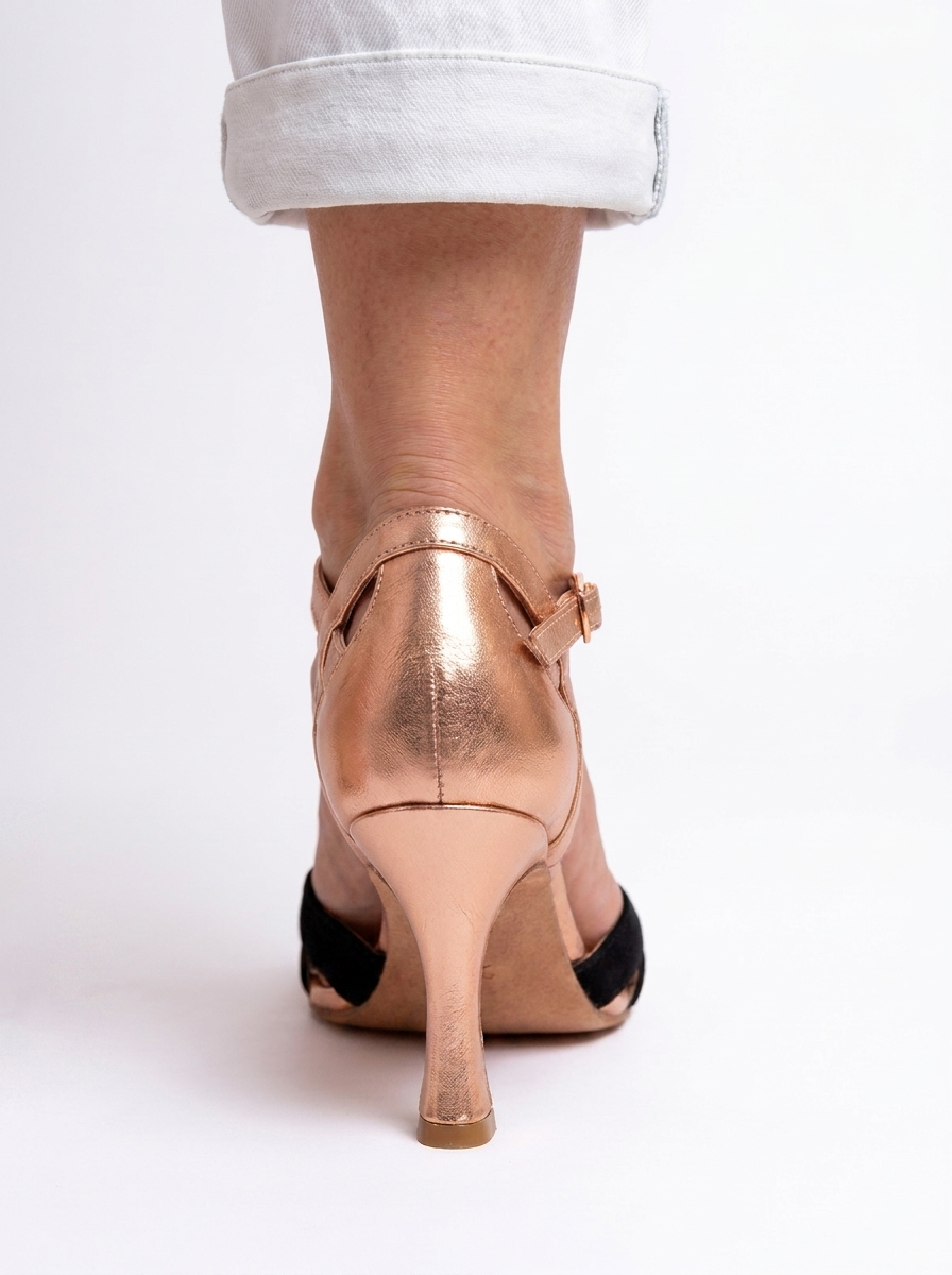 EMERY | Black T-Strap Pumps with Stiletto Heel for Elegant Evening Style