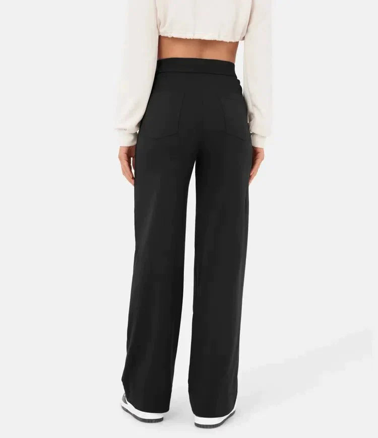 High waist casual elastic pants