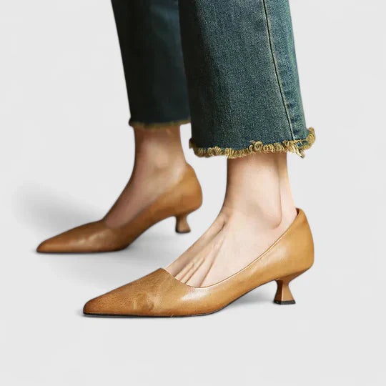 Nyah | Orthopedic Real Leather Heels