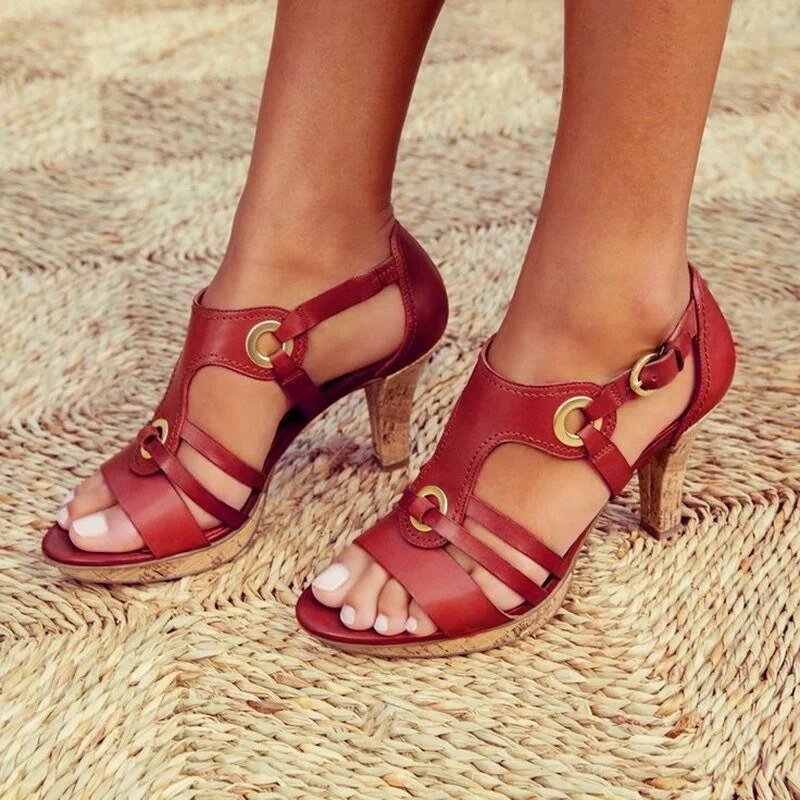 BIANCA | Stable Heeled Sandals for Refined Comfort and Versatile Style