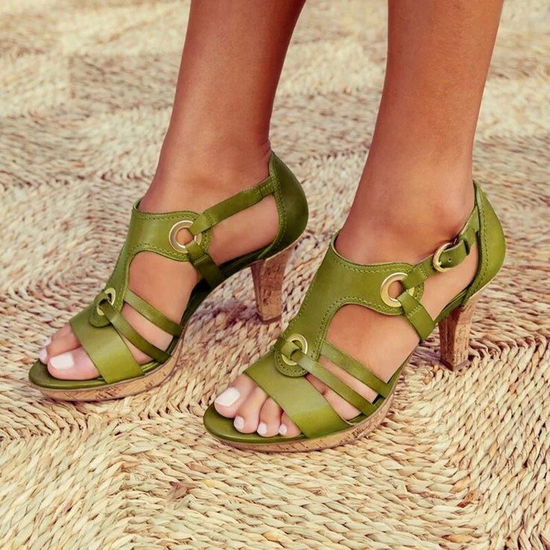 BIANCA | Stable Heeled Sandals for Refined Comfort and Versatile Style