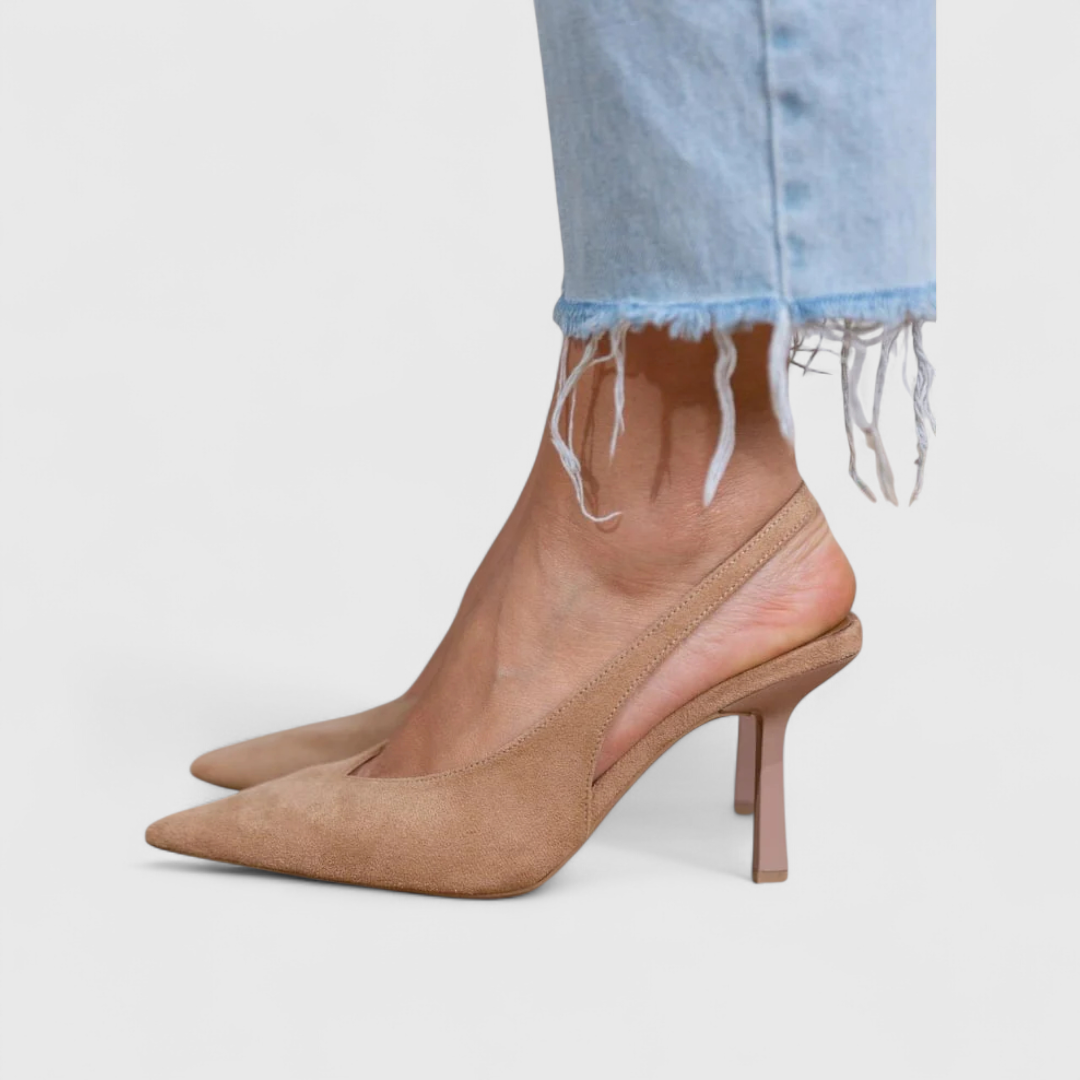Feminine Orthopedic Real Leather Heels