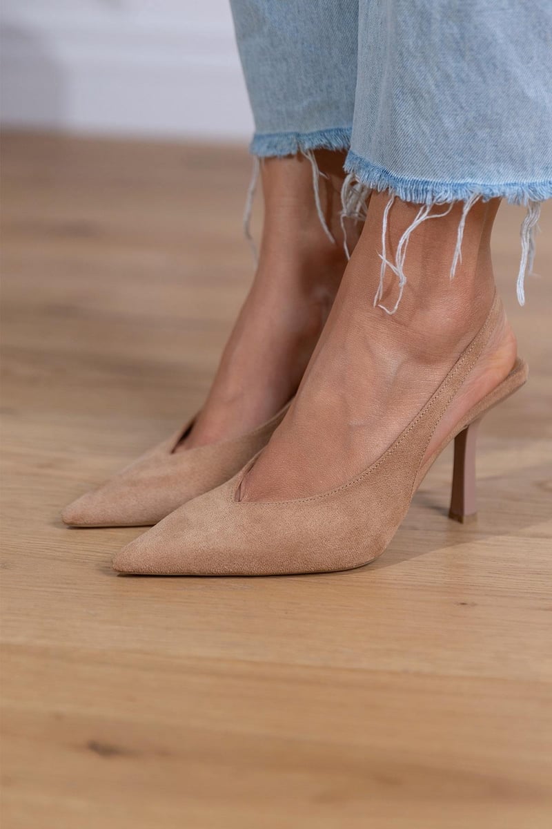 Marlena™ | Nude Slingback Pumps