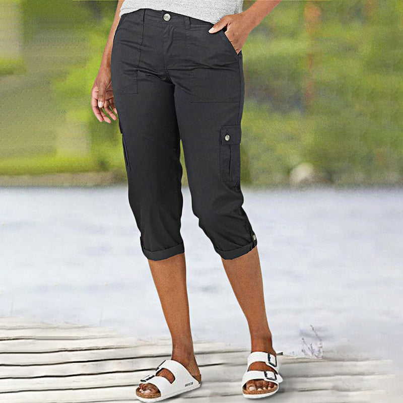 FRANCESCA | Capri Pants with Multiple Pockets and Comfortable Fit for Maximum Freedom of Movement