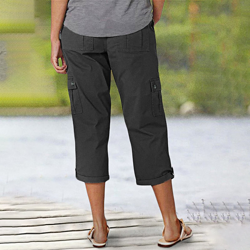FRANCESCA | Capri Pants with Multiple Pockets and Comfortable Fit for Maximum Freedom of Movement