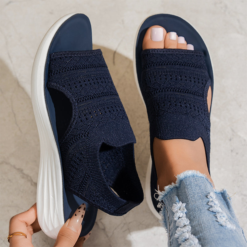 Anne™ | Platform sandals made of breathable material for women