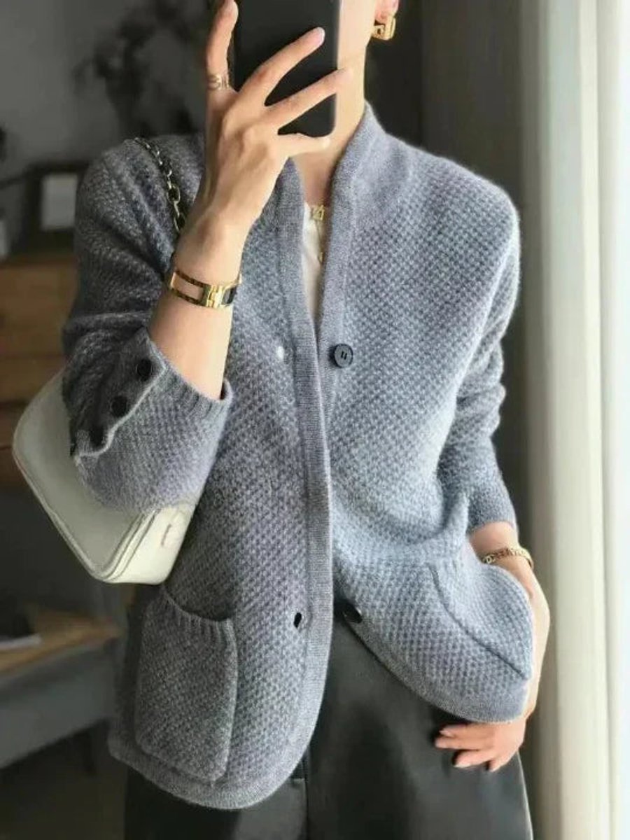Penelope | Women's Wool Button-Front Knit Cardigan