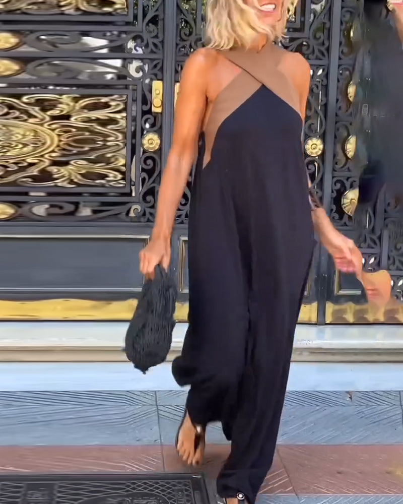 SIENNA | Elegant Dress with Exposed Back and Fashionable Collar