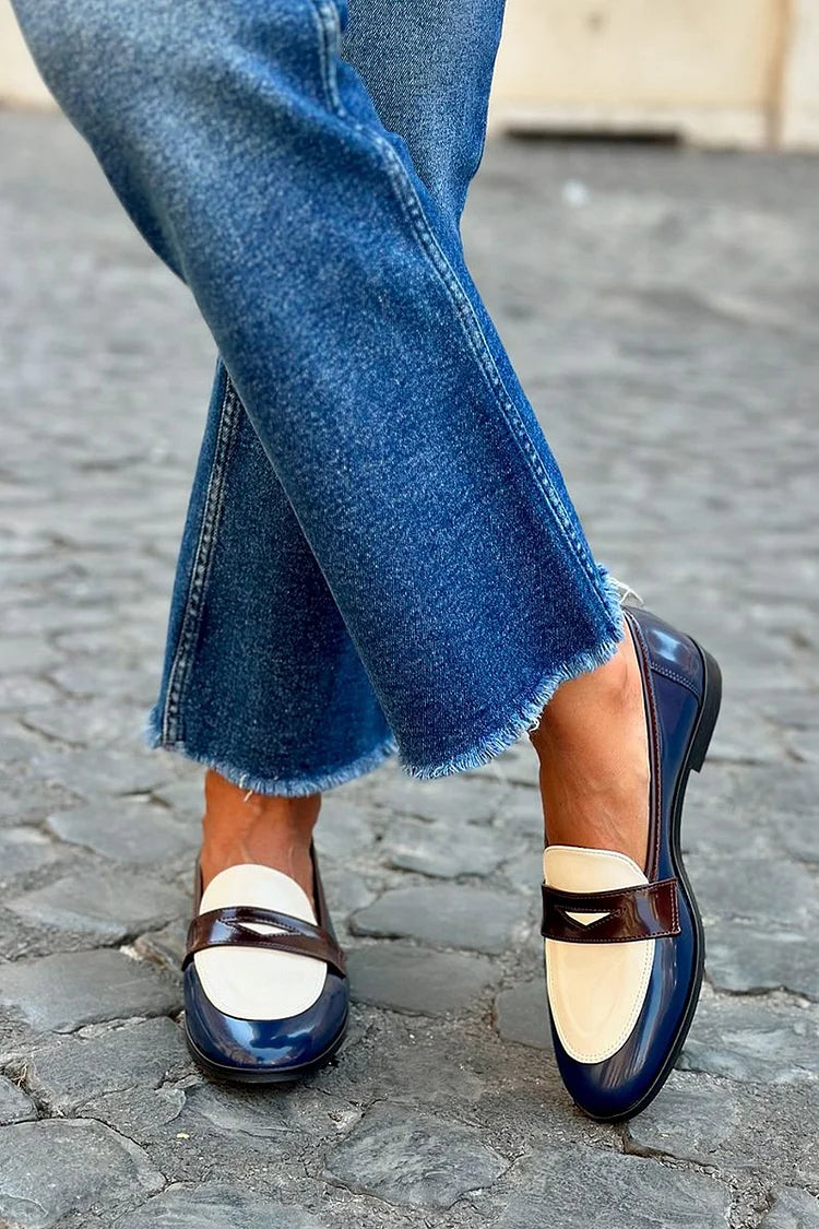 Daniela | Navy Blue Moccasin