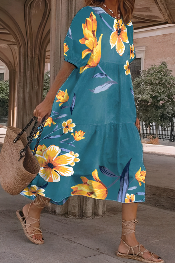Iris | Elegant and Comfortable Midi Dress