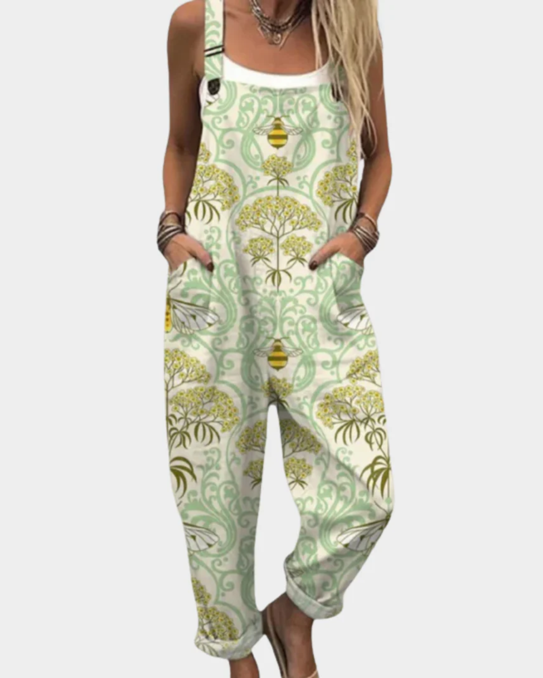 SIENNA | Floral Overalls for Effortless Comfort and Flattering Style