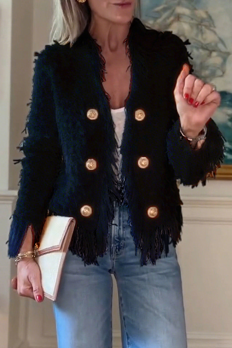 GABRIELLA | Elegant Jacket with Fringes, New Trend for a Refined Style and Daily Comfort
