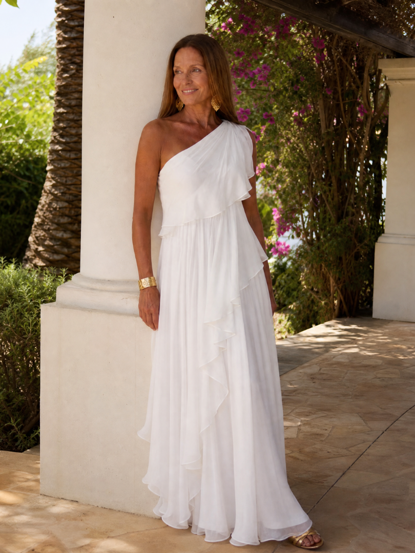 Ela | Cascading Ruffle Maxi Dress