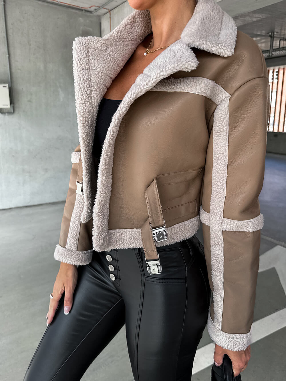 Faux Leather Jacket