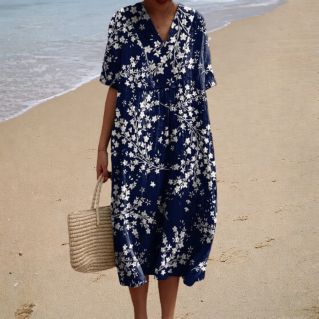 Adèle | Long Floral Dress