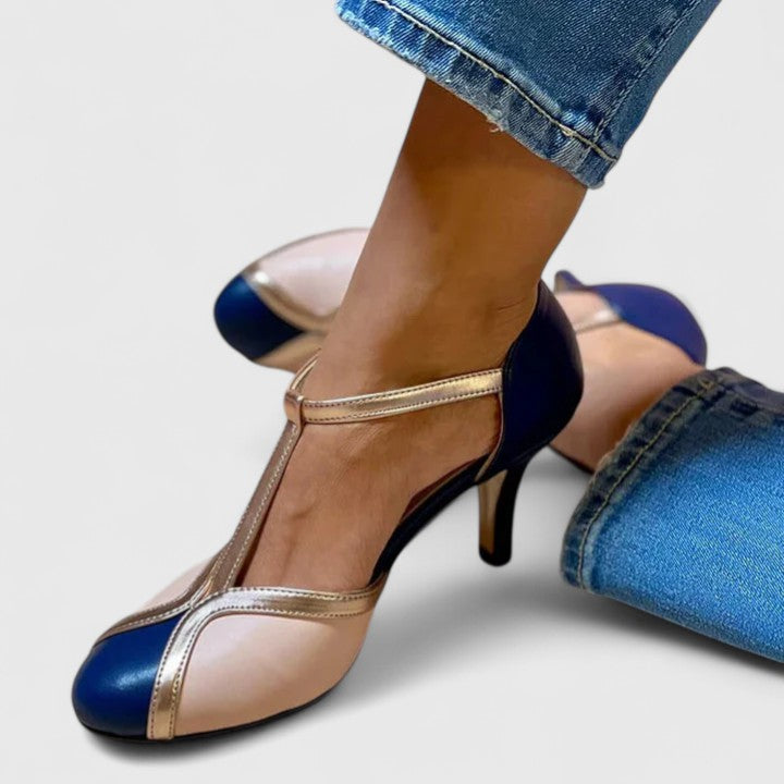 Graceful Comfortable Real Leather Heels