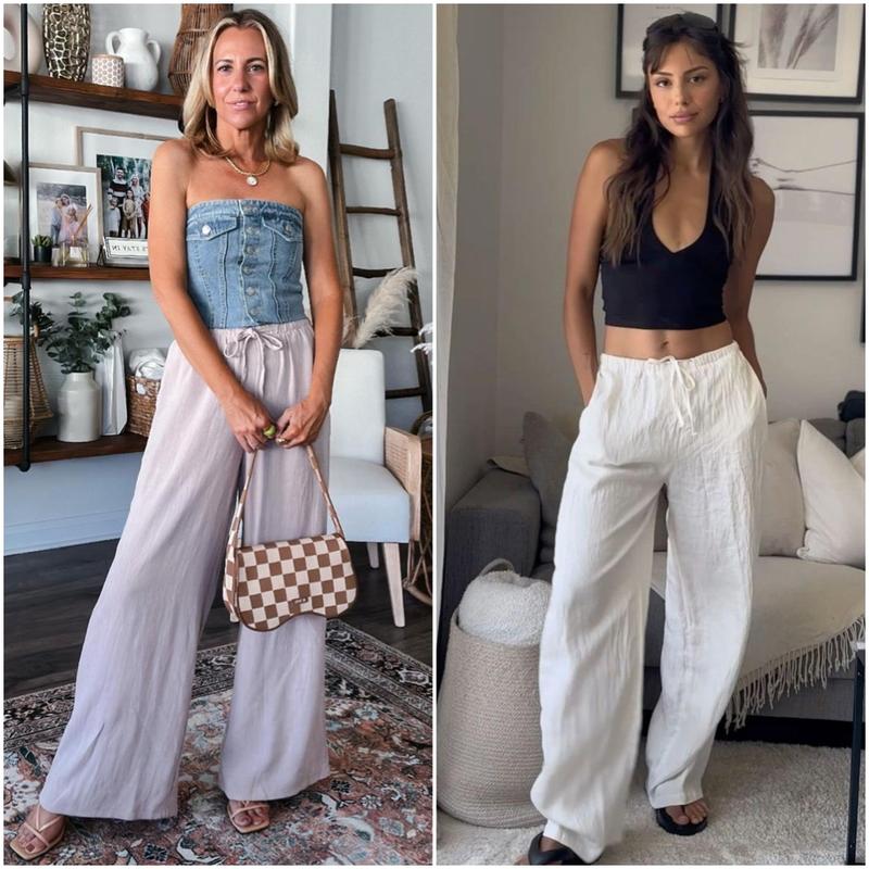 GABRIELLA | Summer Pants with Wide Legs for Maximum Comfort and Elegant Day Style