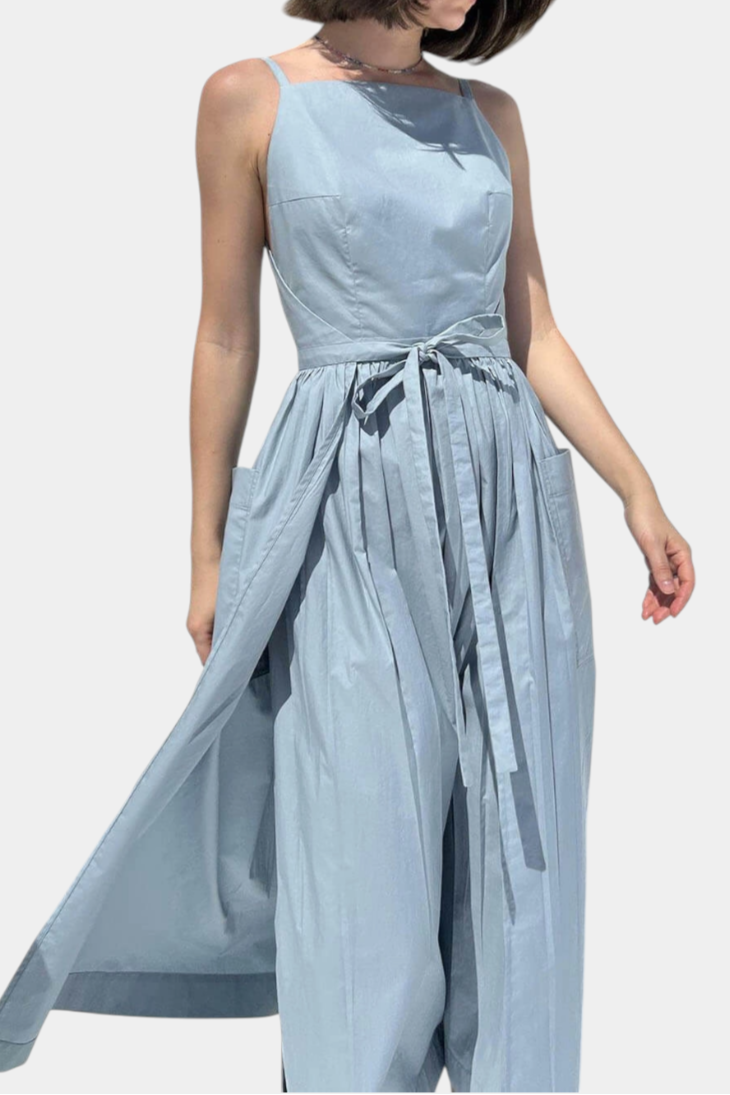 SERENA | Long Dress with Adjustable Straps for Romantic Style and Summer Comfort