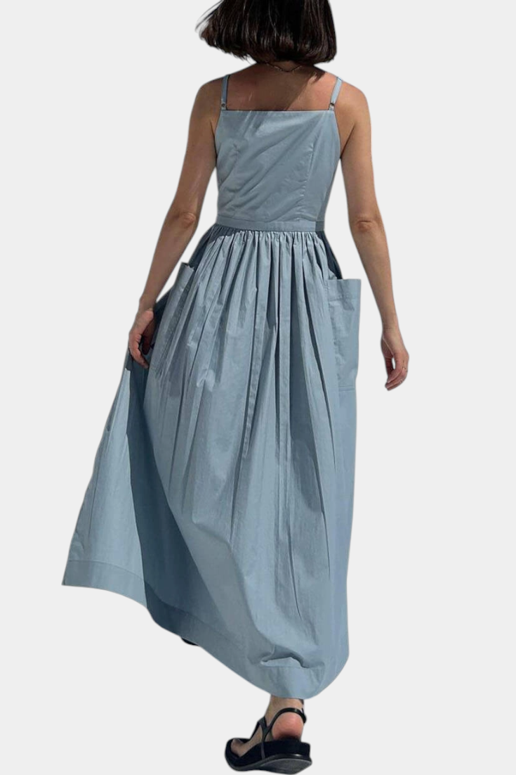 SERENA | Long Dress with Adjustable Straps for Romantic Style and Summer Comfort