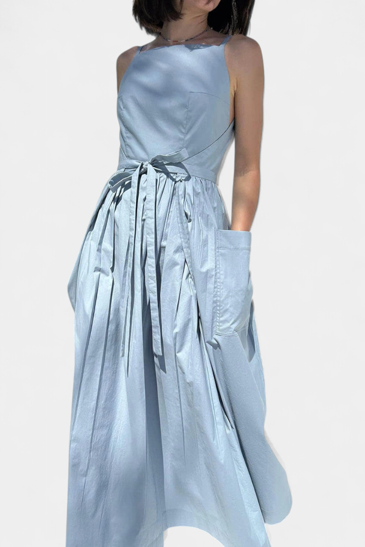 SERENA | Long Dress with Adjustable Straps for Romantic Style and Summer Comfort