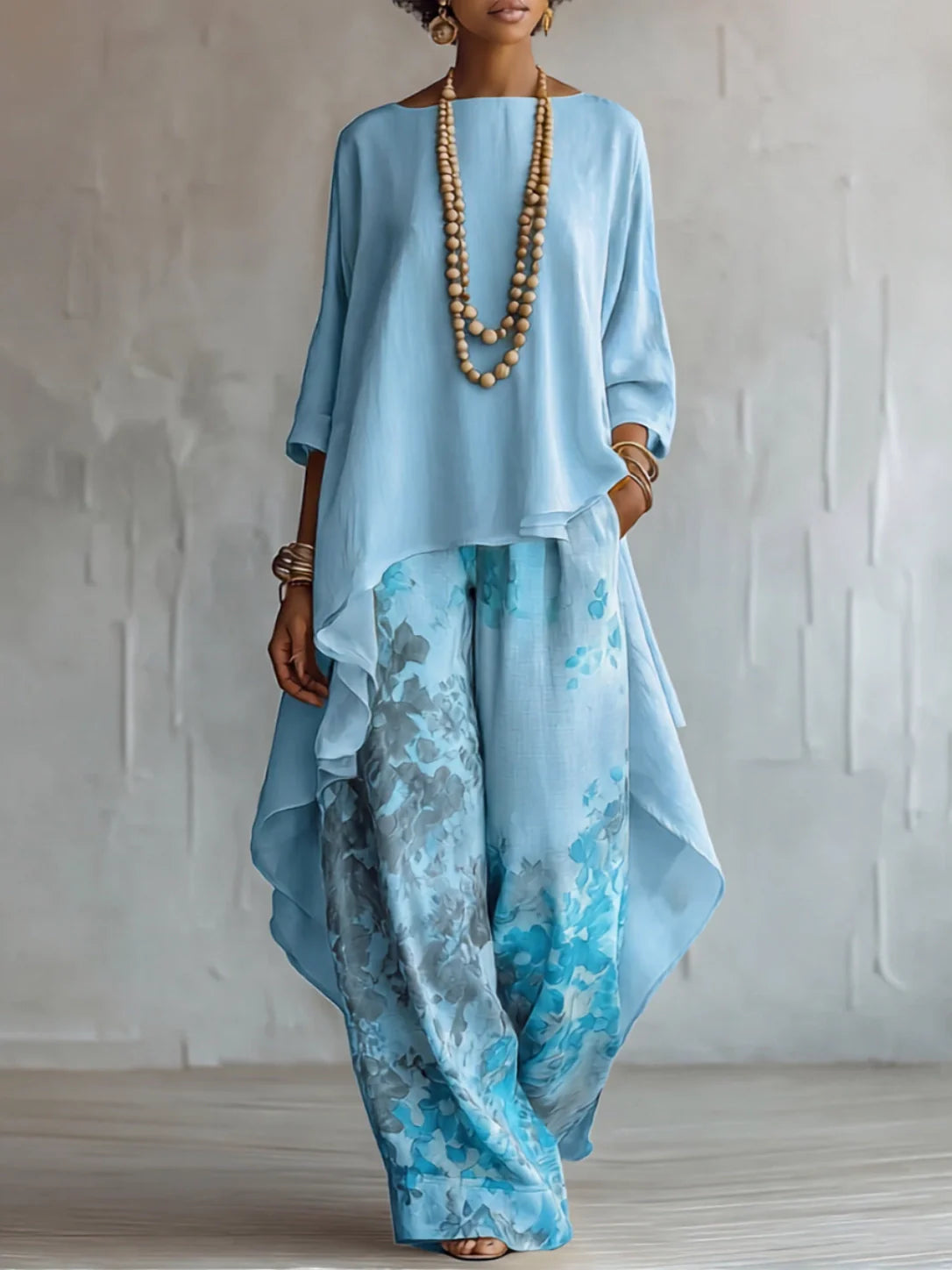 Ginevra | Asymmetrical Fluid Floral Set