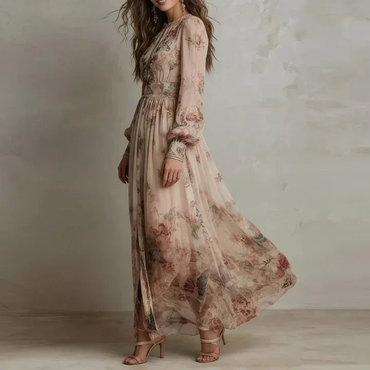 Amelie | Vintage Floral Maxi Dress