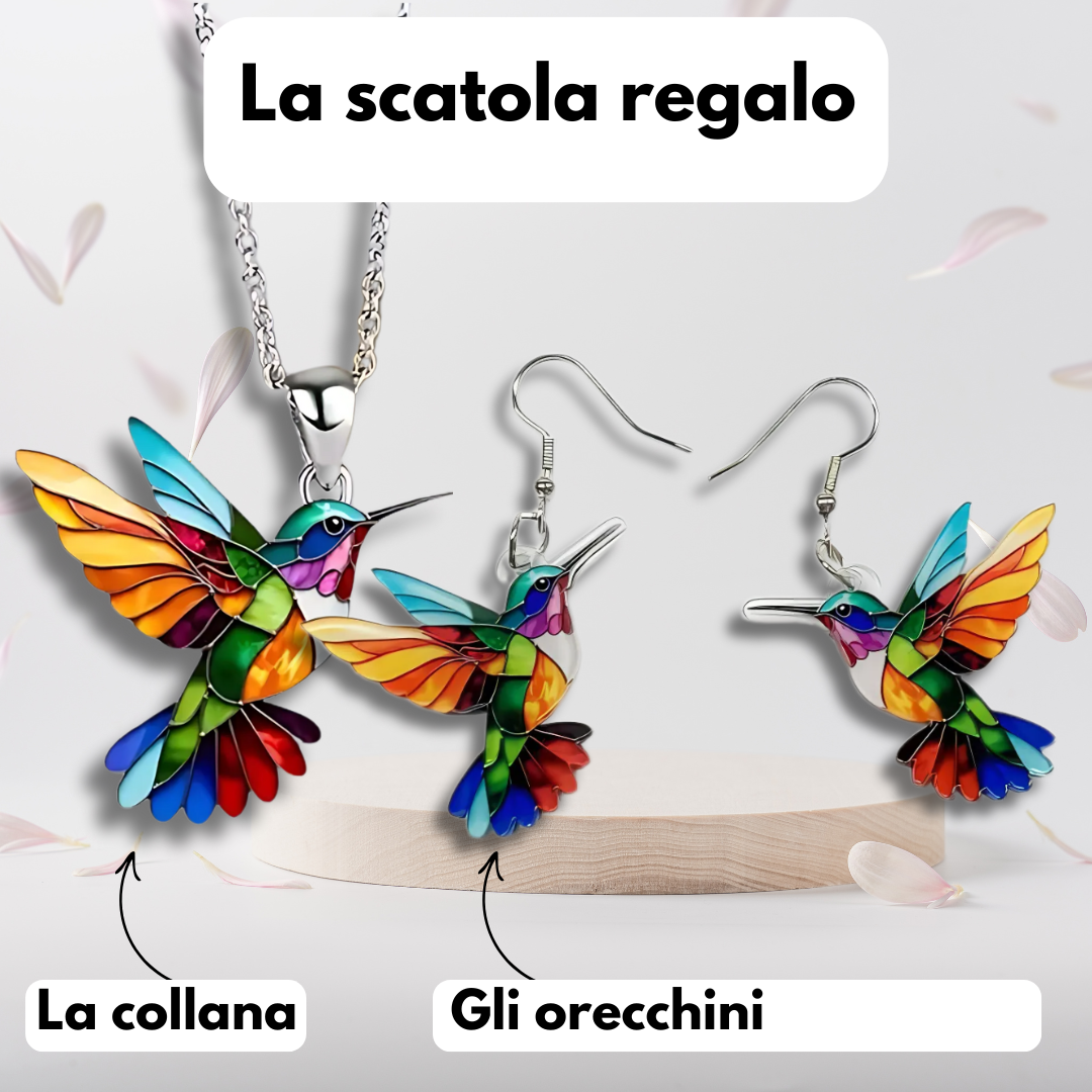 Auréa™ - The Colibri Necklace Elegance Glamour and Chic