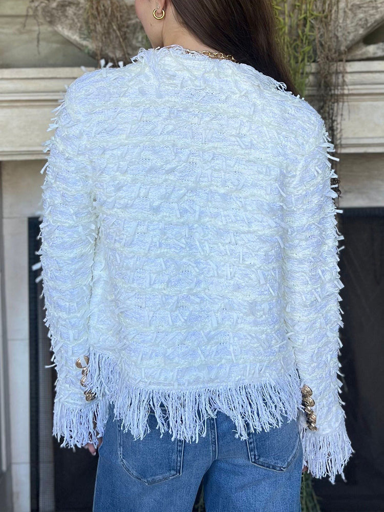 GABRIELLA | Elegant Jacket with Fringes, New Trend for a Refined Style and Daily Comfort