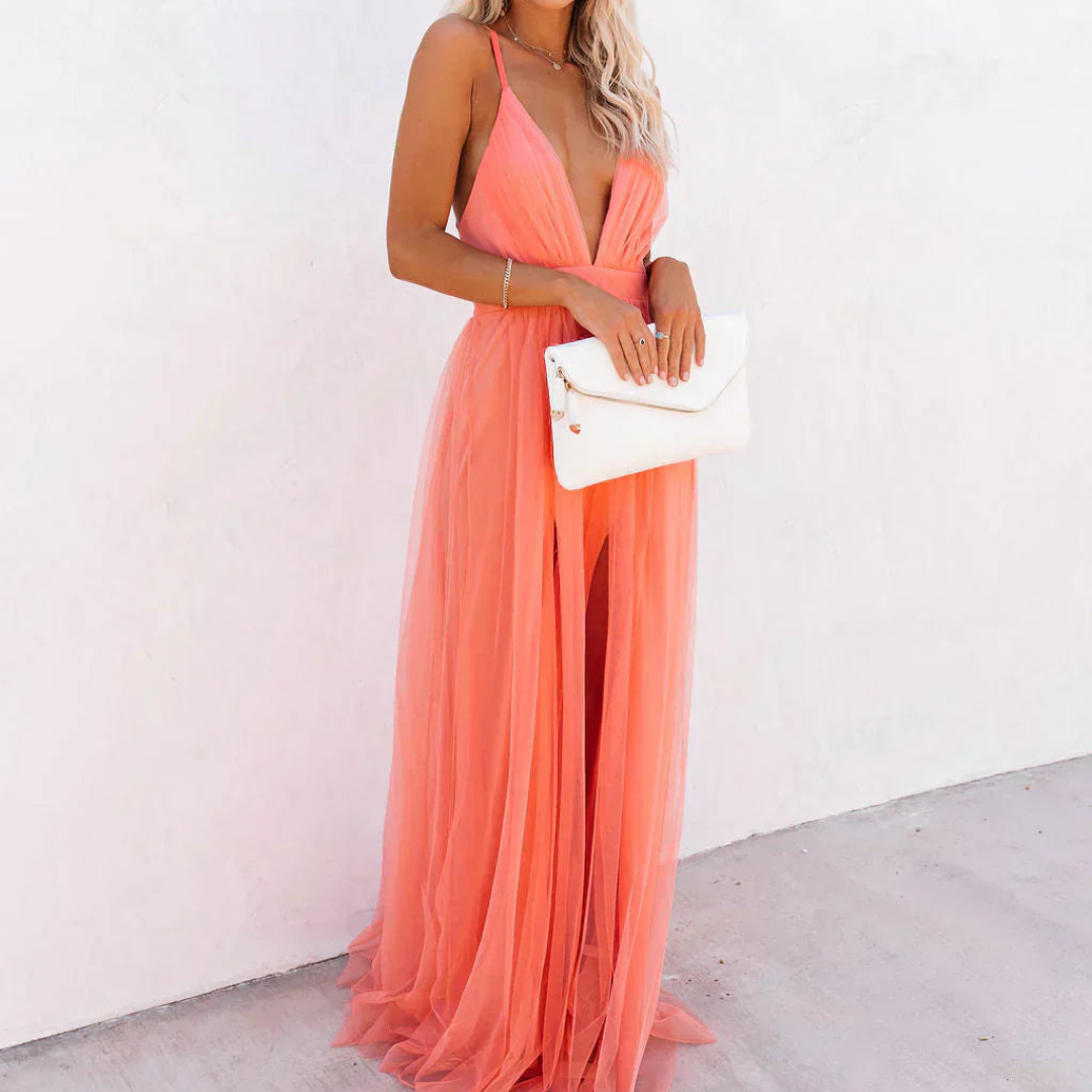 Ginevra | Maxi Dress Coral Light